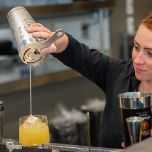 Pouring A Cocktail